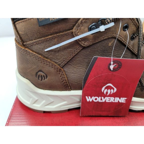 Mens Boots Wolverine Shiftplus Mid LX W201156 10.5M Brown Alloy Toe NEW - Picture 5 of 11